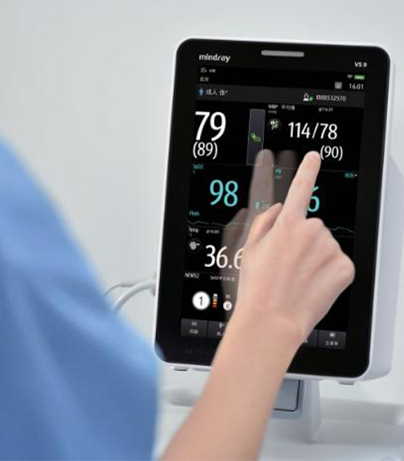 Touch screen in hospital