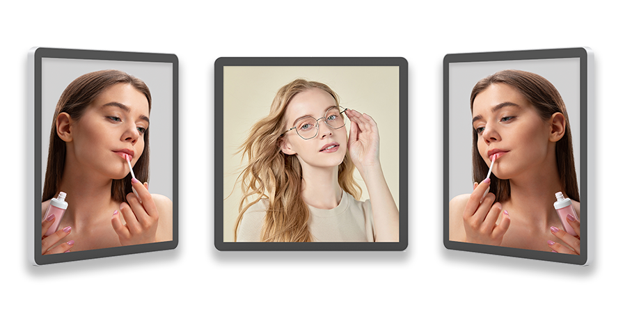 Front view of Square LCD Digital Photo Frames
