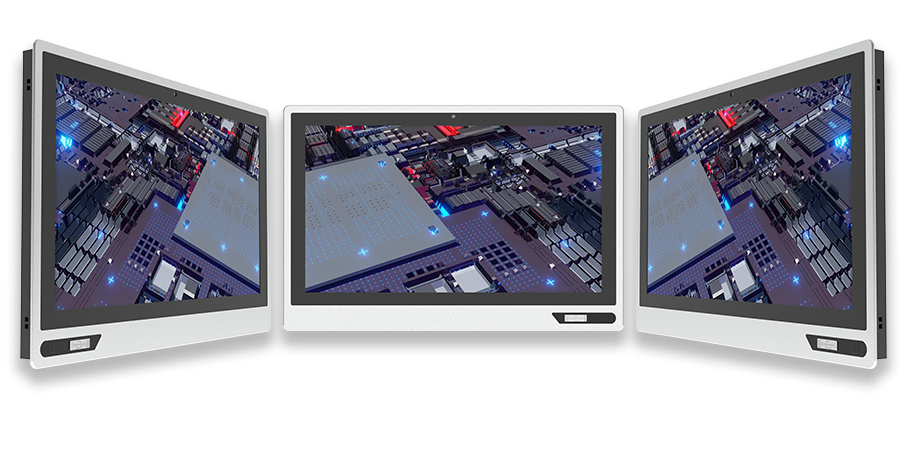 Industrial LCD display front view