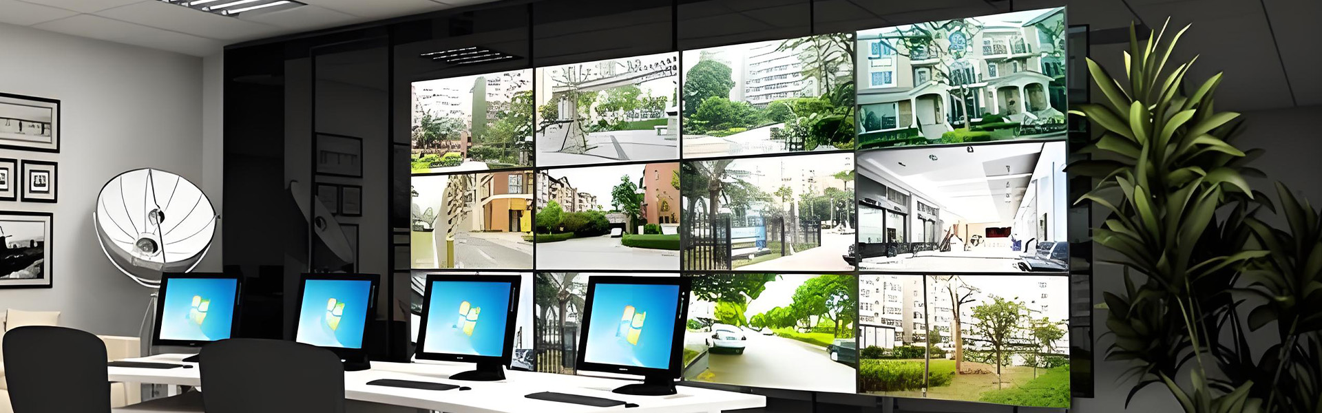 The video wall composed of multiple screens can perfectly cover all occasions in the monitoring room
