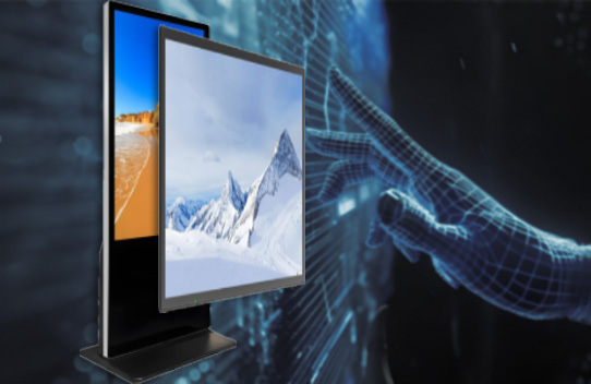 Elevator digital signage with touch capabilities