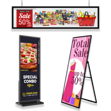 full screen LCD advertising display