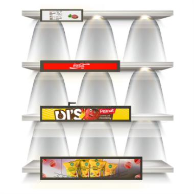 shelf edge LCD display
