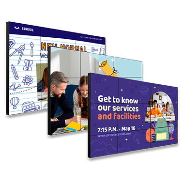 46 video wall display
