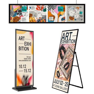 full screen LCD advertising display