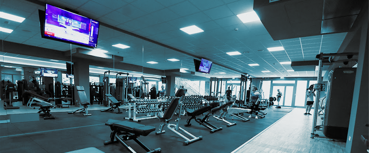 Pictures of the training area in the gym