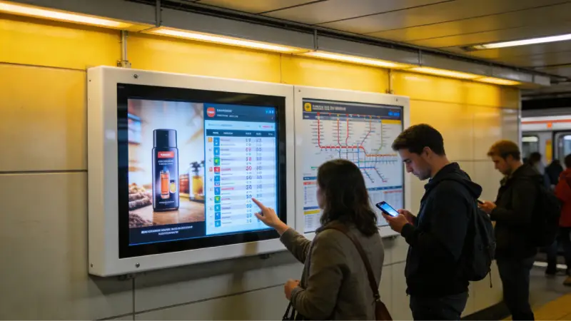 Metro digital signage makes travel more convenient Metro digital signage makes travel more convenient