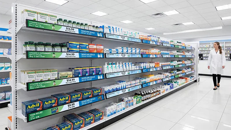 Shelf-edge LCD displays have brought convenience to both customers and operators in chain supermarkets.